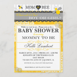 Baby shower voor groothoekbijen kaart