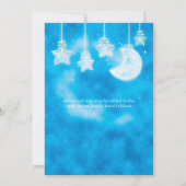 Baby shower voor hemelstaarster kaart (Achterkant)