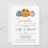 Baby shower voor herfst Little Pumpkin Sunflower C Kaart (Voorkant)