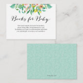 Baby shower voor het aanvragen van een tropisch fl informatiekaartje (Voorkant / Achterkant)