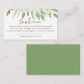 Baby shower voor het aanvragen van een witboek en informatiekaartje (Voorkant / Achterkant)