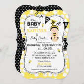 Baby shower voor het afdrukken van honingraat-poot kaart (Voorkant / Achterkant)