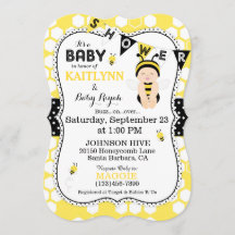 Baby shower voor het afdrukken van honingraat-poot