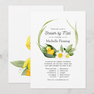 Baby shower voor het bekrachtigen van het voorjaar kaart