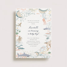 Baby shower voor het mariene leven