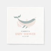 Baby shower voor het mariene leven servet (Voorkant)