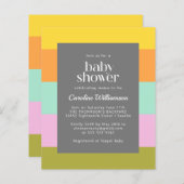 Baby shower voor het stellen van passen (Voorkant / Achterkant)