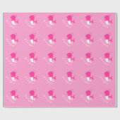 Baby shower voor het verpakken van meisjesroze wal cadeaupapier (Vlak)