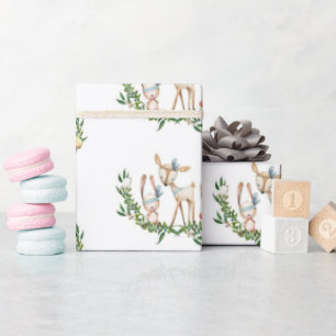 Baby shower voor het verpakken van waterverf herte cadeaupapier