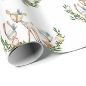 Baby shower voor het verpakken van waterverf herte cadeaupapier (Rol Hoek)