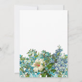  Baby shower voor het vervoer van Floral Baby Kaart (Achterkant)