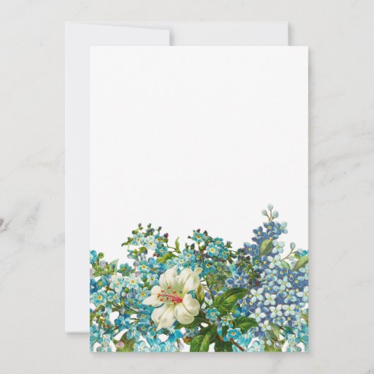  Baby shower voor het vervoer van Floral Baby Kaart (Achterkant)