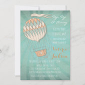 Baby shower voor heteluchtballon kaart (Voorkant)