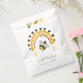 Baby shower voor honingbijen, mod-regenboog bedankzakje (Gezegeld)