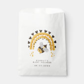 Baby shower voor honingbijen, mod-regenboog bedankzakje (Voorkant)