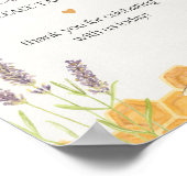 baby shower voor honingbijen poster (Hoek)
