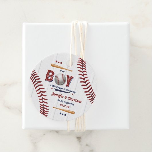 Baby shower voor honkbal bedankjes labels (In situ)