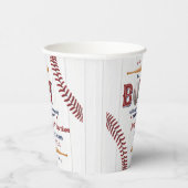 Baby shower voor honkbal papieren bekers (Rechts)