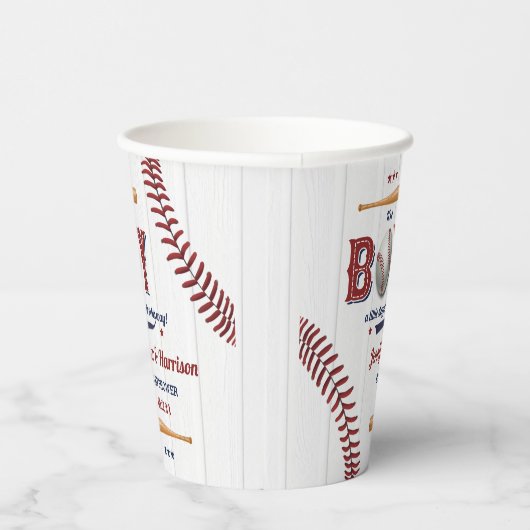 Baby shower voor honkbal papieren bekers (Rechts)