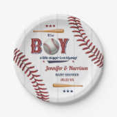 Baby shower voor honkbal papieren bordje (Voorkant)