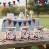 Baby shower voor honkbal ronde sticker