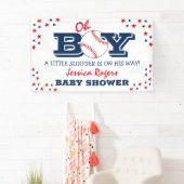baby shower voor honkbal-sport spandoek (Insitu)