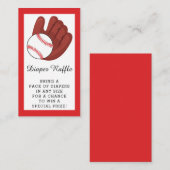 Baby shower voor honkbaldozen informatiekaartje (Voorkant / Achterkant)