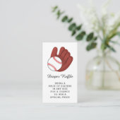 Baby shower voor honkbaldozen informatiekaartje (Staand voorkant)