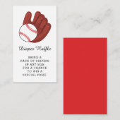 Baby shower voor honkbaldozen informatiekaartje (Voorkant / Achterkant)