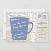 Baby shower voor hot-Chocolate Bar Snowflakes voor Kaart (Voorkant)