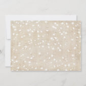 Baby shower voor hot-Chocolate Bar Snowflakes voor Kaart (Achterkant)