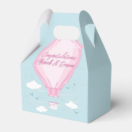 Baby shower voor hot-luchtballon Roze Bedankdoosjes