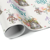 Baby shower voor ingerichte boerendedeur cadeaupapier (Rol Hoek)