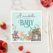 Baby shower voor ingerichte boerendedeur servet (Insitu)