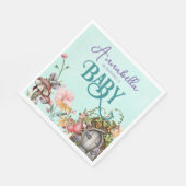 Baby shower voor ingerichte boerendedeur servet (Hoek)