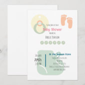 Baby shower voor jongen of meisje (Voorkant / Achterkant)