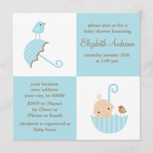 Baby shower voor jongens kaart