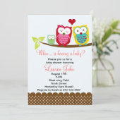 baby shower voor juffrouw babydouche kaart (Staand voorkant)