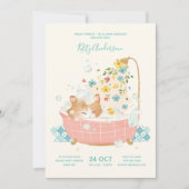 Baby shower voor kattenbakje kaart (Voorkant)