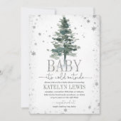 Baby shower voor kerstbomen kaart (Voorkant)