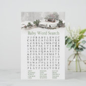 baby shower voor kerstdecor Word Search Game (Staand voorkant)