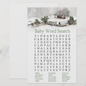 baby shower voor kerstdecor Word Search Game (Voorkant / Achterkant)