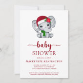 Baby shower voor kerstfeestjes kaart (Voorkant)