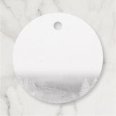 Baby shower voor kerstjongen met kerstmis Baby Bedankjes Labels (Achterkant)