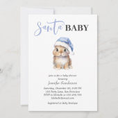 Baby shower voor kerstjongen met kerstmis Baby Kaart (Voorkant)
