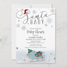 Baby shower voor kerstjongen met kerstmis Baby