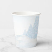 Baby shower voor kerstjongen met kerstmis Baby Papieren Bekers (Achterkant)