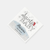 Baby shower voor kerstjongen met kerstmis Baby Servet (Hoek)