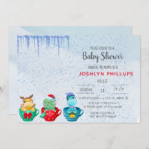 Baby shower voor kerstmis Dinosaur Teacup