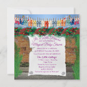 Baby shower voor kerstpoly-Dot Street Notitiekaartje (Achterkant)